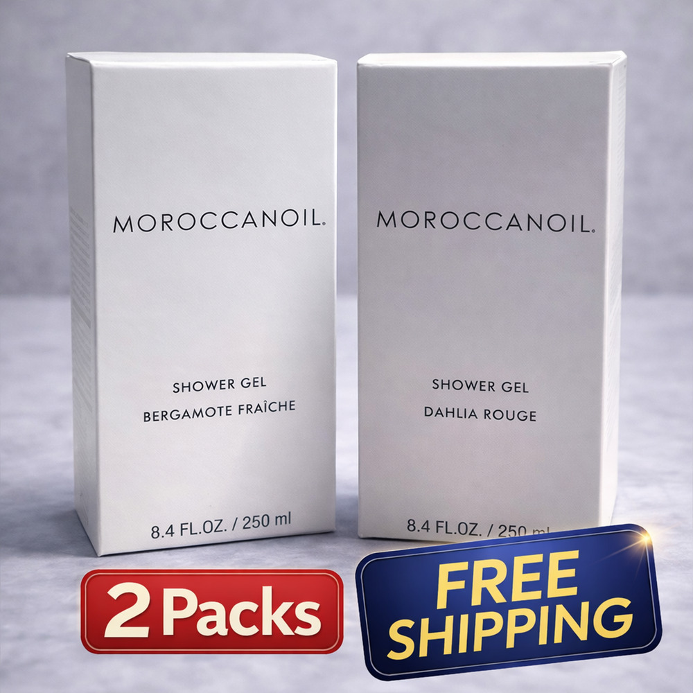 Moroccanoil Shower Gel Bergamote Fraiche & Dahlia Rouge 250ml Set of 2